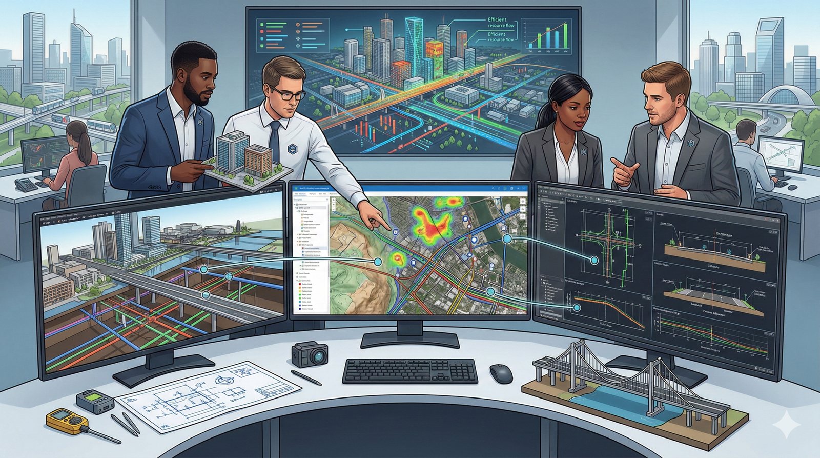 BIM and GIS make Cities Smarter : Infraworks-Civil 3d-ArcGIS