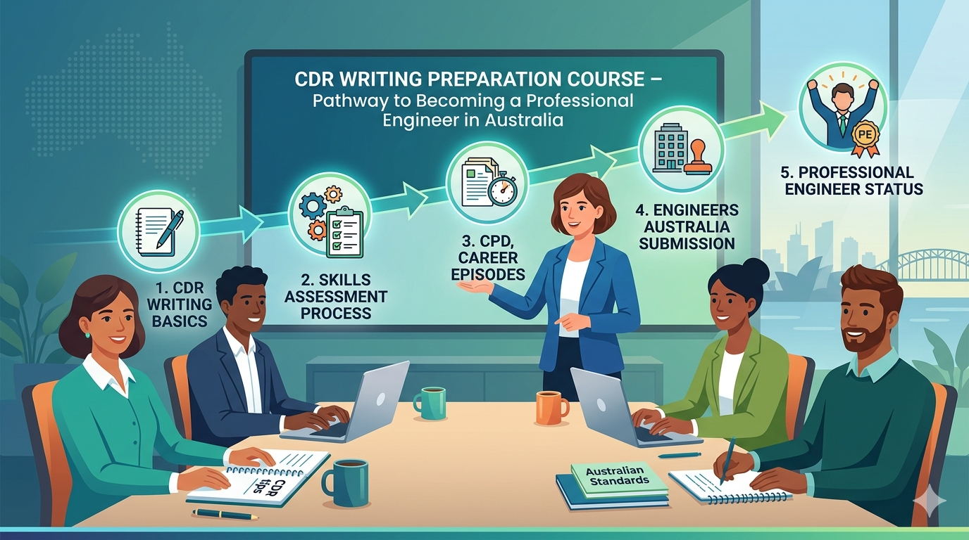 CDR Writing Preparation Course – Pathway to Becoming a Professional Engineer in Australia